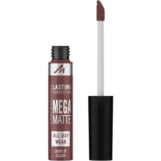 Manhattan make-up labbra lasting perfection mega matte liquid lipstick 600 state of burgundy