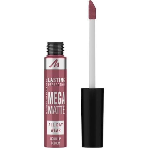 Manhattan make-up labbra lasting perfection mega matte liquid lipstick 900 ravishing rose