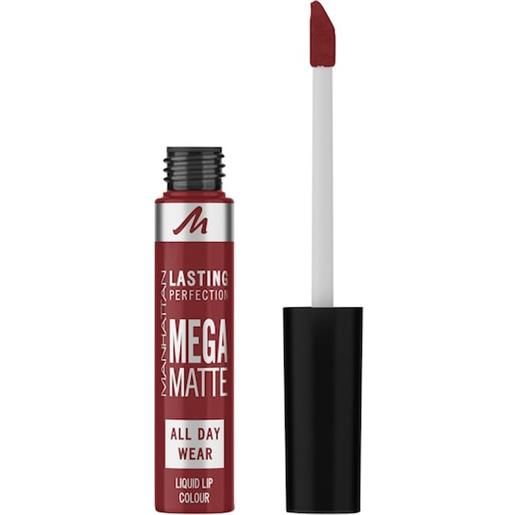 Manhattan make-up labbra lasting perfection mega matte liquid lipstick 930 ruby passion