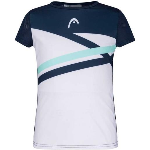 Head Racket sammy short sleeve t-shirt bianco, blu 128 cm ragazzo