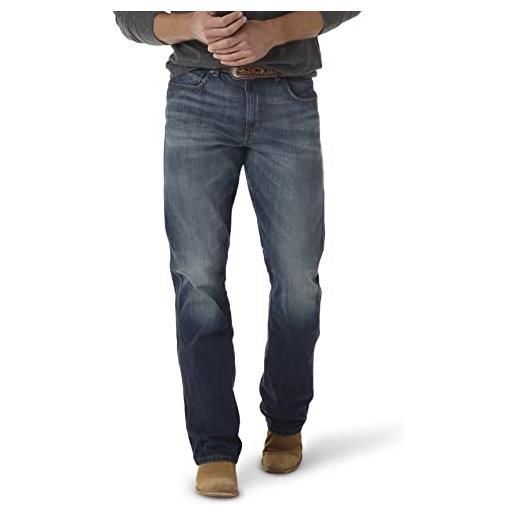 Wrangler jeans da uomo retrò relaxed fit boot cut, blu -, 30w x 30l