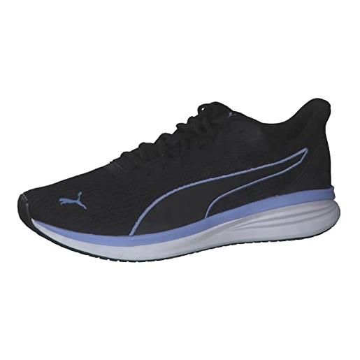 PUMA trasporto moderno, scarpe per jogging su strada uomo, nero elektro viola bianca, 41 eu