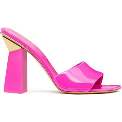 Valentino Garavani sandali rockstud in pelle - rosa