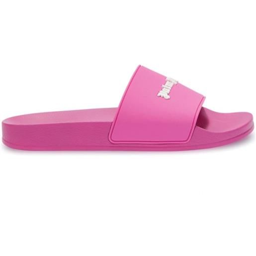 Palm Angels sandali slides con stampa - rosa