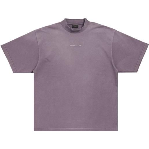 Balenciaga t-shirt con stampa - grigio