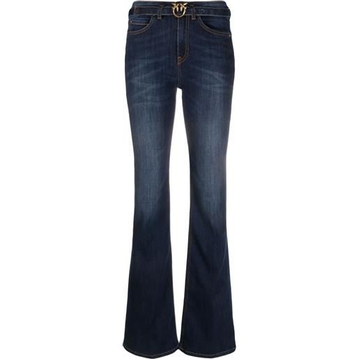 PINKO jeans svasati con fibbia love brids - blu