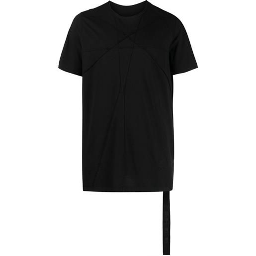 Rick Owens DRKSHDW t-shirt con cucitura a vista - nero