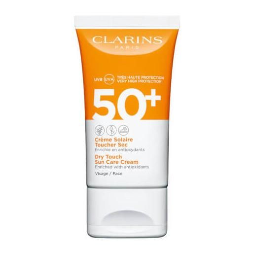 Clarins crema viso opacizzante solare spf 50+ (dry touch sun care cream) 50 ml