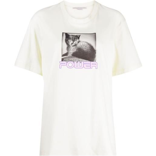 Stella McCartney t-shirt con stampa fotografica - verde