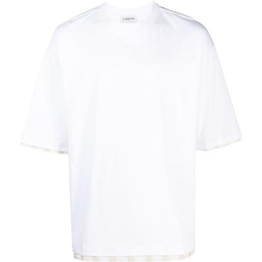 Lanvin t-shirt con design a strati - bianco
