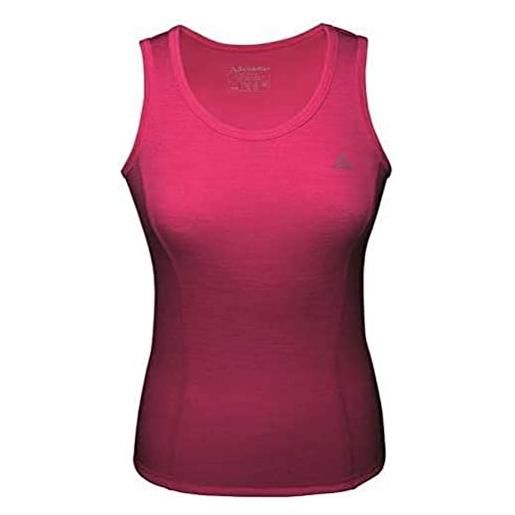 Schöffel merino sport top w, canottiera termica e traspirante, in lana di qualità donna, raspberry sorbet, xl