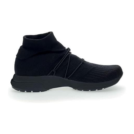 UYN free flow tune high black sole, sneaker donna, 37 eu
