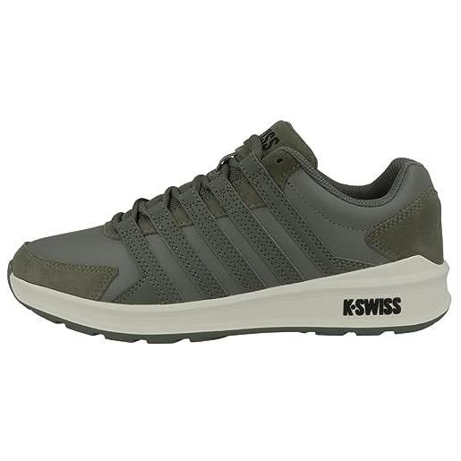 K-Swiss vista trainer, scarpe da ginnastica uomo, bianco carbone blu orione, 40 eu