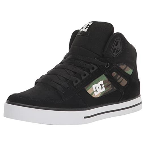 DC Shoes dc pure-scarpe da skate da uomo, skateboard, stampa mimetica nera, 41 eu