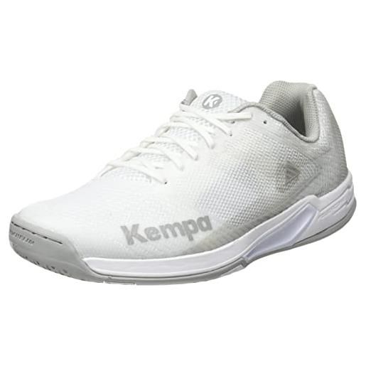 Kempa wing 2.0 women, scarpe da pallamano donna, bianco grigio, 44.5 eu