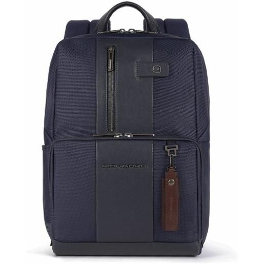 Piquadro letter backpack 39 cm scomparto per laptop blu