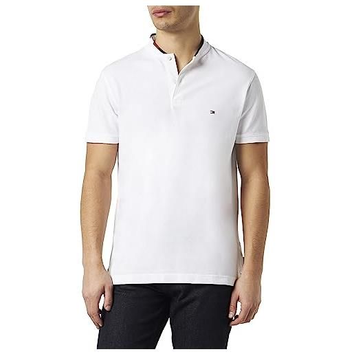 Tommy Hilfiger maglietta polo maniche corte uomo slim fit, bianco (white), l