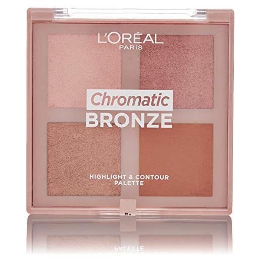 L'Oréal Paris chromatic bronze highl& contour palette 01, 10 g