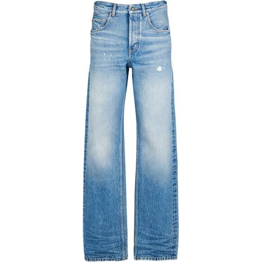 SAINT LAURENT jeans larghi baggy fit in denim di cotone