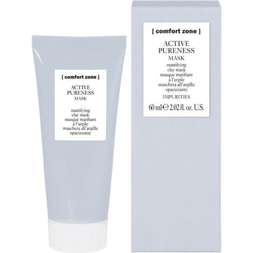 Comfort Zone active pureness mask 60ml - maschera opacizzante all'argilla pelli grasse e impure