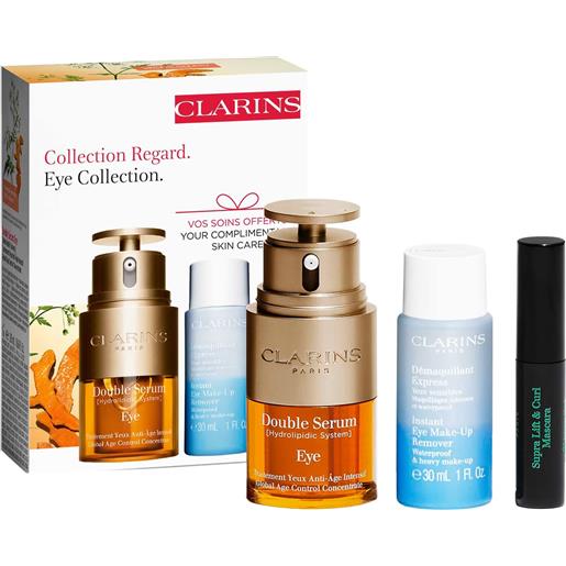 Clarins set regalo trattamento occhi double serum set