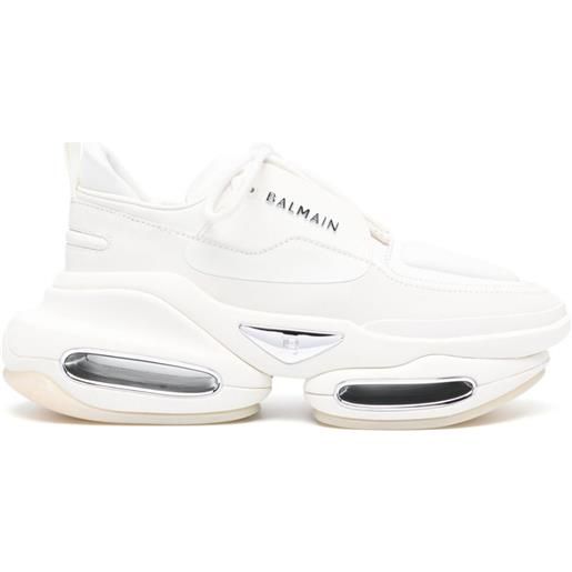 Balmain sneakers b-bold con logo - bianco