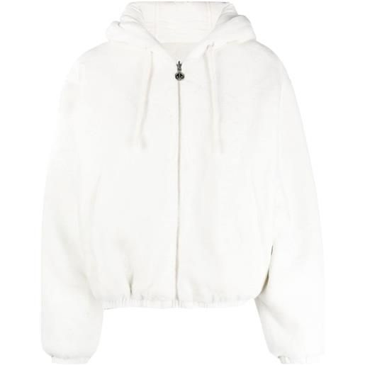 Moose Knuckles giacca con cappuccio crop - bianco