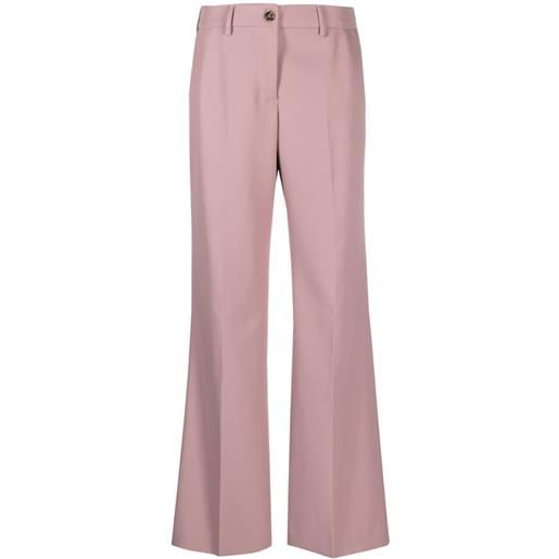 Golden Goose pantaloni dritti con pieghe - rosa
