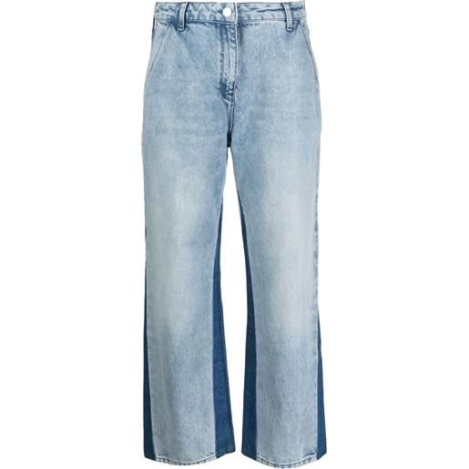 Karl Lagerfeld jeans crop a vita media - blu