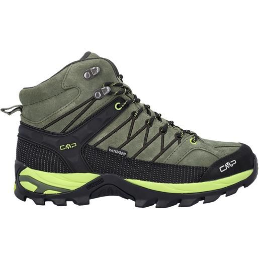 CMP scarpe rigel mid trekking shoe waterproof pelle verde