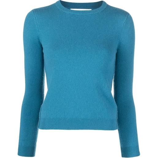 extreme cashmere maglione a coste - blu