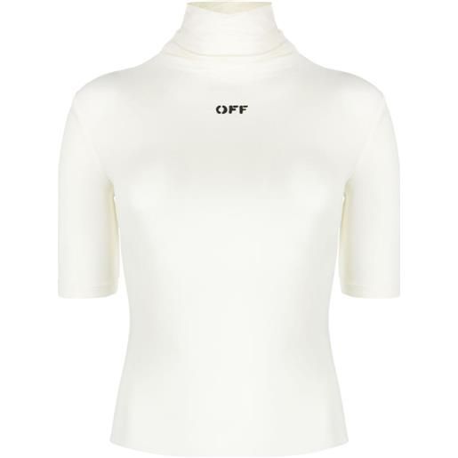 Off-White top con stampa - bianco