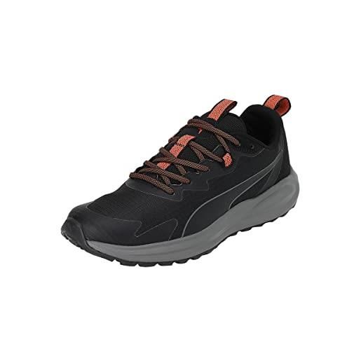 PUMA twitch runner trail, scarpe per jogging su strada uomo, nero perla rosa, 38.5 eu