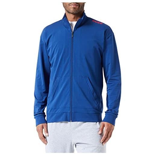 HUGO giacca labelled zip loungewear, blu navy, s uomo
