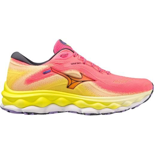 Mizuno wave sky 7 running shoes giallo, rosa eu 38 donna