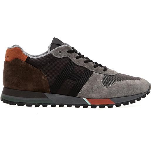HOGAN sneakers h383 in camoscio grigio