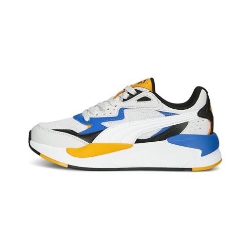 PUMA velocità dei raggi x jr, scarpe da ginnastica, piuma grigio bianca victoria blu zinnia, 38.5 eu