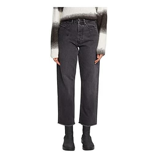 ESPRIT dad fit jeans, nero (black medium washed), 35w x 28l donna