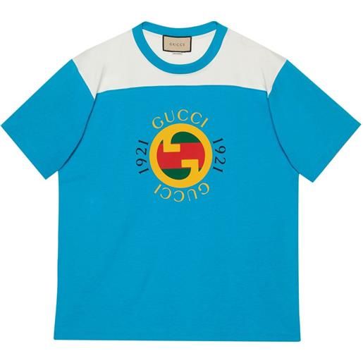 Gucci t-shirt con stampa - blu