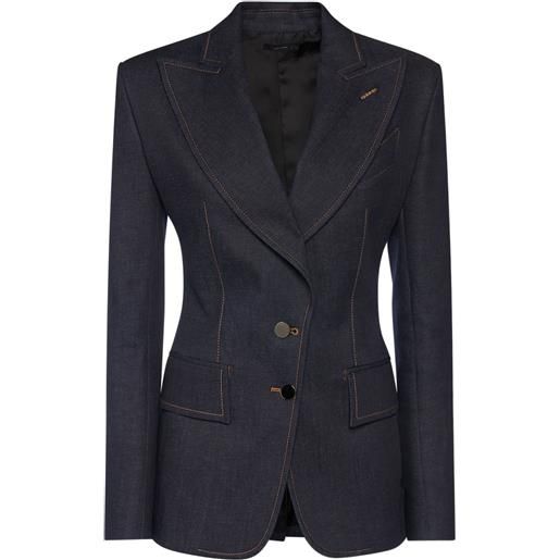 TOM FORD giacca monopetto in denim