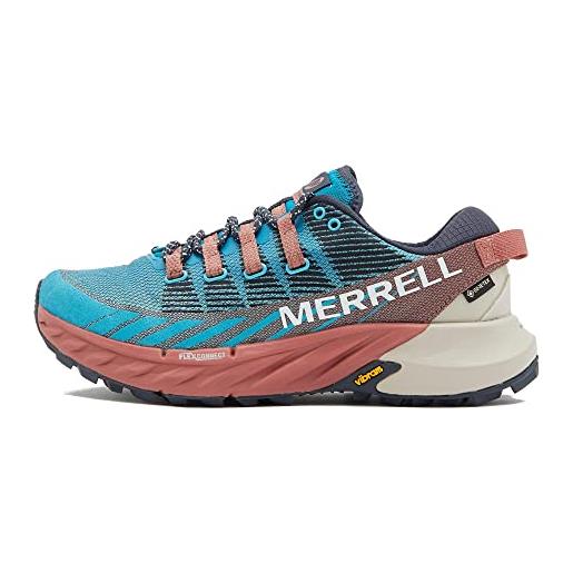 Merrell agility peak 4 gtx-atoll/sedona, scarpe da ginnastica basse donna, 41 eu