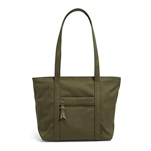 Vera Bradley borsa tote vera piccola in cotone riciclato, borsetta donna, verde edera rampicante, taglia unica
