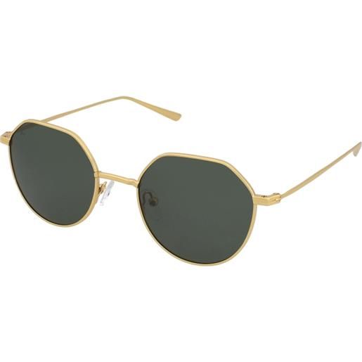 Meller aldabra gold olive | occhiali da sole graduati o non graduati | unisex | metallo | tondi | oro | adrialenti
