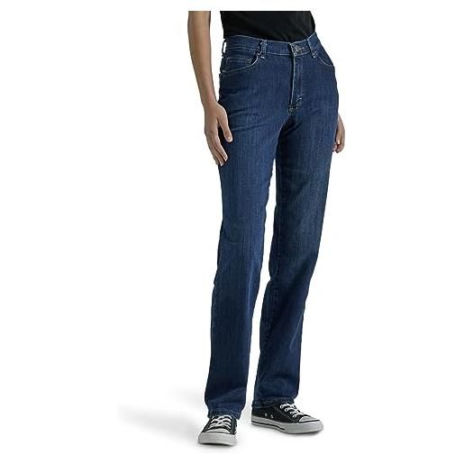 Lee jeans a gamba dritta con vestibilità rilassata, autentico nordico, 44 lungo da donna
