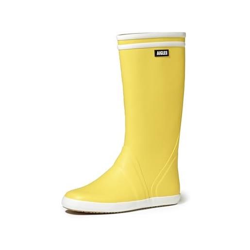 Aigle goeland 2, stivali in gomma uomo, giallo bianco, 38 eu
