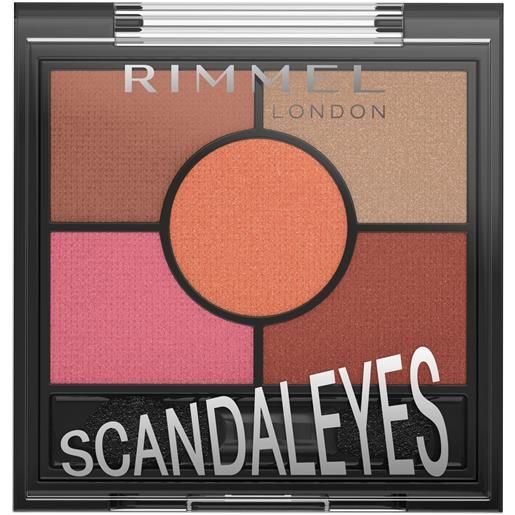 Rimmel scandal`eyes 5 pan palette ombretti 004 burgundy pink
