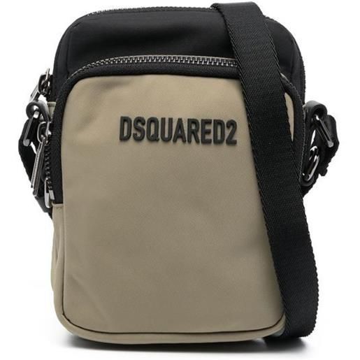 Dsquared2 logo-plaque shoulder bag - toni neutri