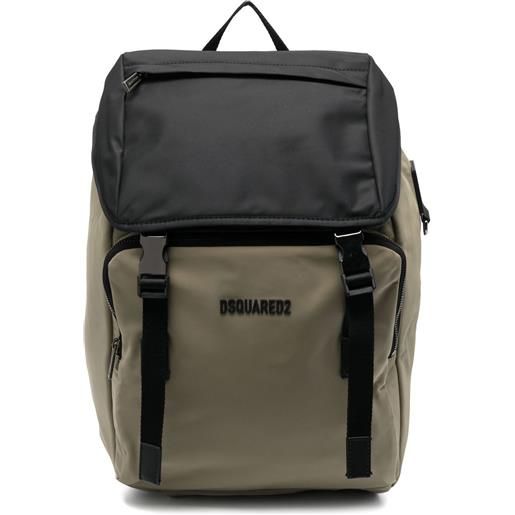 Dsquared2 logo-appliqué drawstring backpack - toni neutri