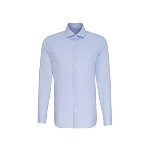 Seidensticker herren business hemd shaped fit - bügelfreies camicia formale, bianco (weiß 01), 39 uomo
