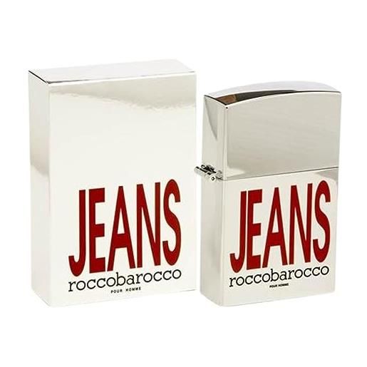 Rocco Barocco roccobarocco - jeans man eau de toilette uomo - profumo uomo dalla fragranza agrumata-muschiata per l'uomo dal carattere vivace e dinamico flacone da 30 ml